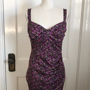 Bettie Page by Tatyana Glam Flowers Dress XS